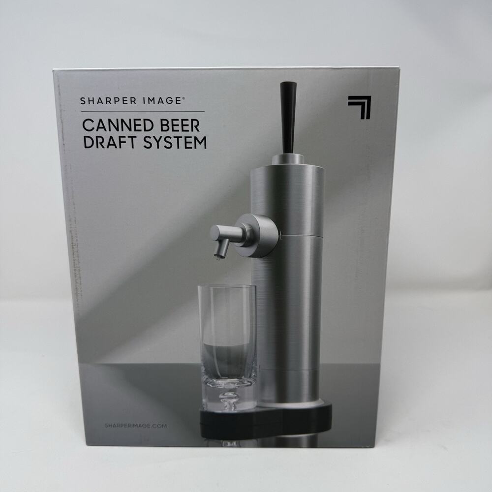 Beer Draft System by Sharper Image. Canned Beer Draft System New Open Box